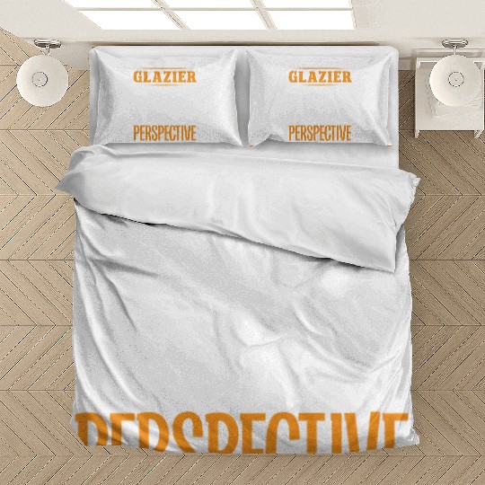 Glazier worker job with perspective glassworker Bedding Sets