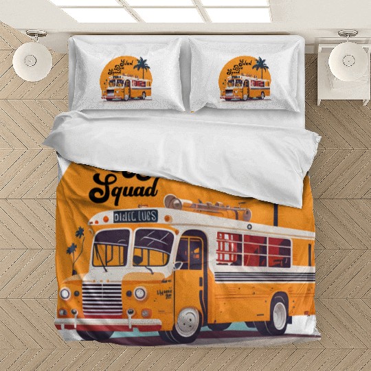 The Nature School bus Bedding Sets design