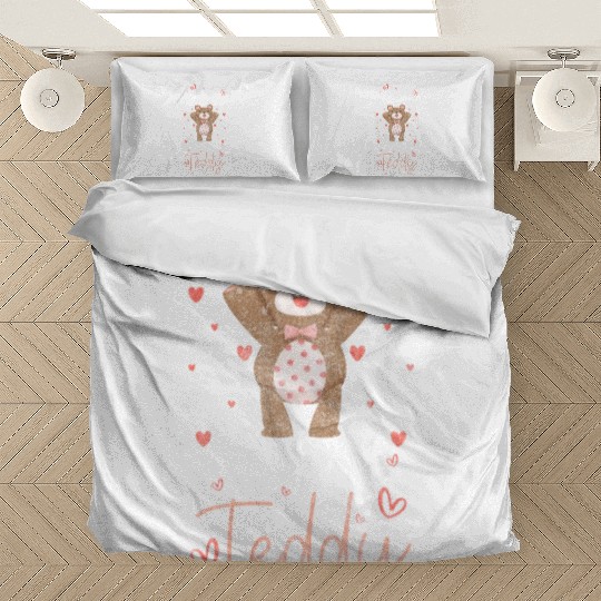 Teddy Bear Child Sweet Cuddling Bedding Sets