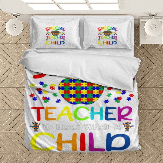 Autism Teacher Support It Takes A Special Teacher Bedding Sets