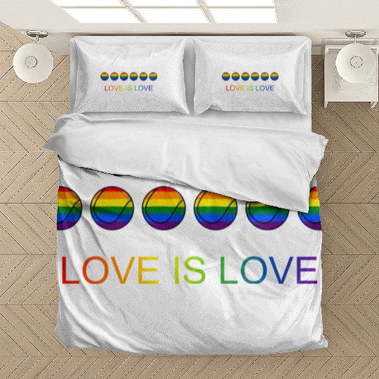 Love Is Love Pride Rainbow Tennis Bedding Sets