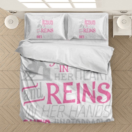 Barrel Racer Horse Rider Jesus Christ Swea Bedding Sets