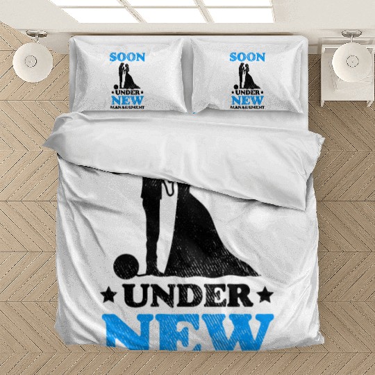 Soon Under New Management Wedding Manager Couple Bedding Sets