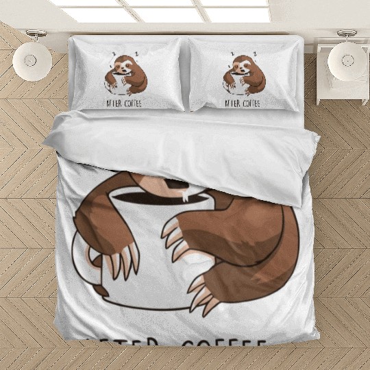 After Coffee Sloth Bedding Sets