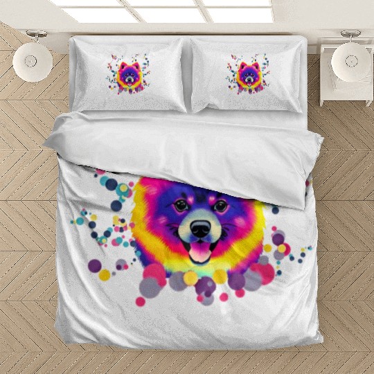 Pomeranian pop art Bedding Sets