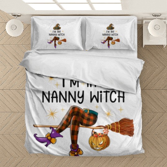 I'm The Nanny Witch Halloween Grandma Halloween Bedding Sets