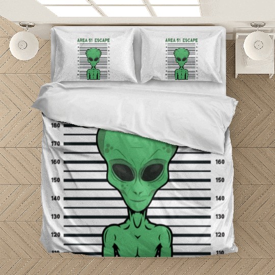 Storm Area 51 Funny Alien Escape Bedding Sets