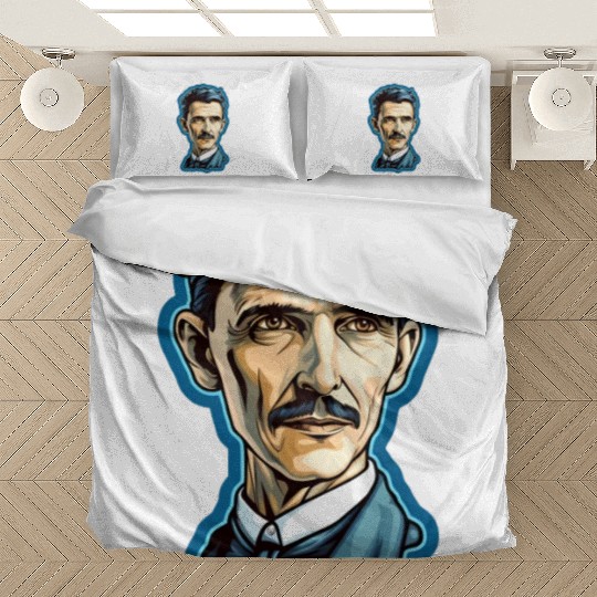 Nikola Tesla Physics Nerd Geek Bedding Sets