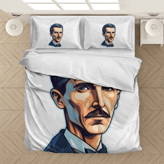 Nikola Tesla Physics Geek Nerd Bedding Sets