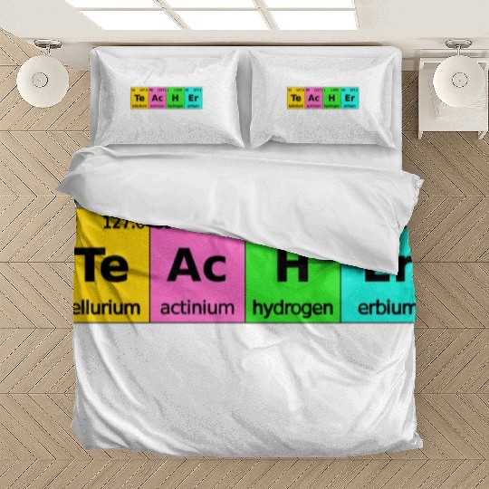 The Best Teacher Science Chemistry Biology Physics Bedding Sets