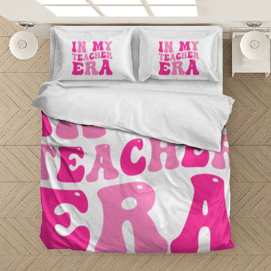 In My Teacher Era Back To School Retro Groovy Bedding Sets