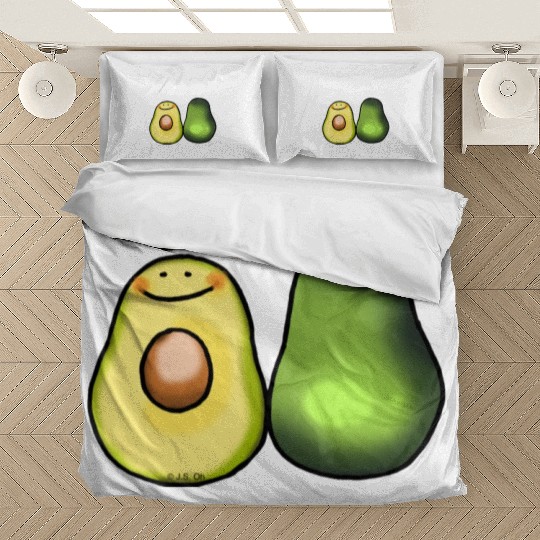 Cute Green Avocado Bedding Sets