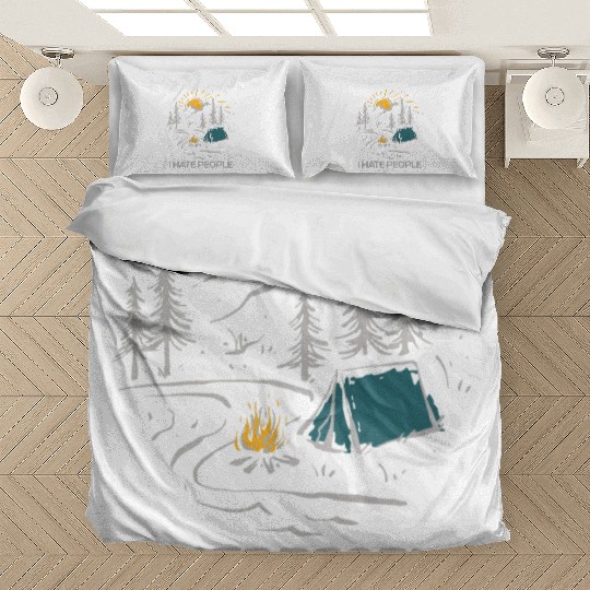 I Hate People Funny Camping Bedding Sets