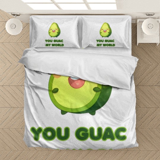 You Guac My World cute avocado Bedding Sets