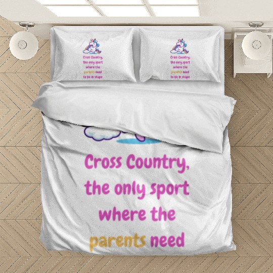 High School Running Bedding Sets, Cross Country Parent,