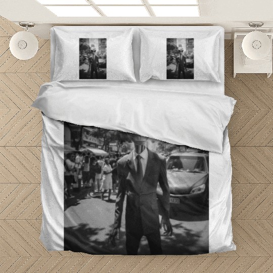 Mysterious Alien in a Suit: Photo Rio de Janeiro Bedding Sets