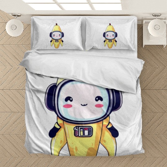 Kawaii Banana - Cyborg, Robot, Astronaut, Bedding Sets