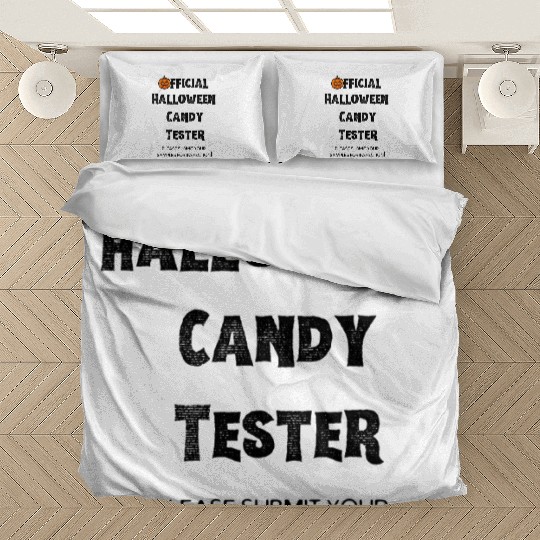 Official Halloween Candy Tester White Bedding Sets
