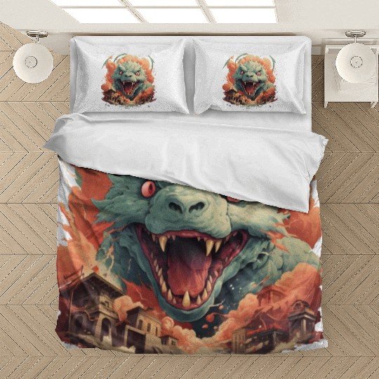 Kaiju: Cityscape Destructor Bedding Sets