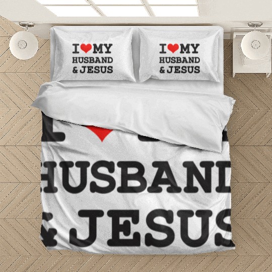 I Love My Husband & Jesus, Rotic Christian Bedding Sets