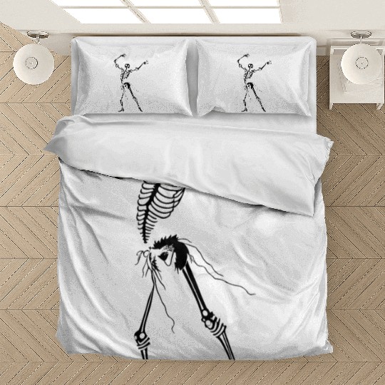 Dancing Skeleton Black Bedding Sets