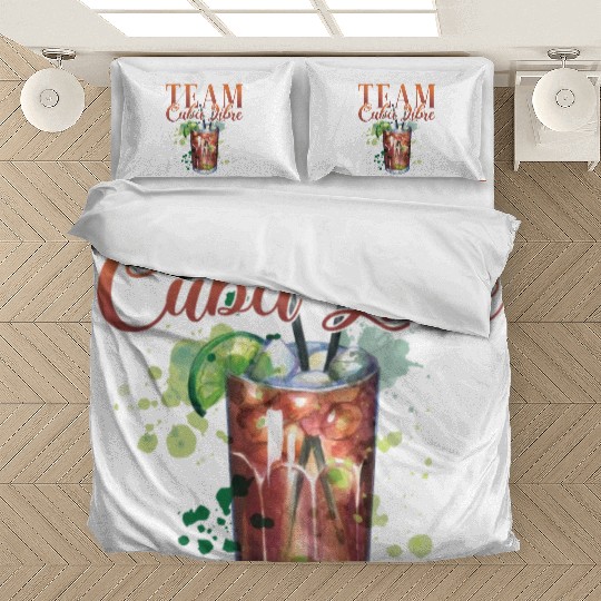 Team Cuba Libre Cocktail Bartender Bedding Sets