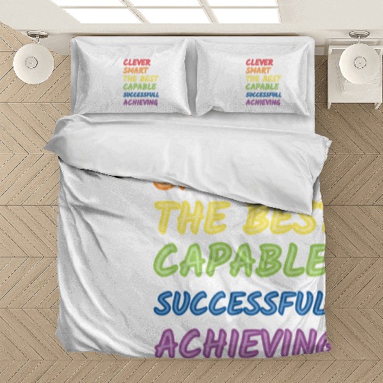 Daily Motivational Affirmation Self Love Quote Bedding Sets