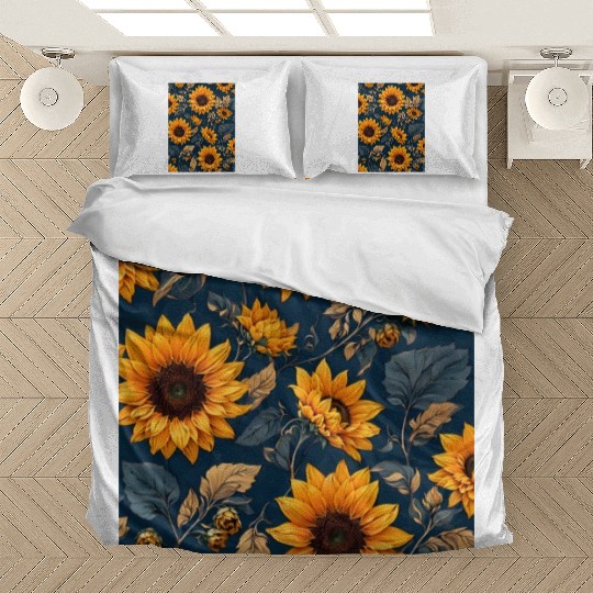 cool a sunflower pattern designed cute Bedding Sets