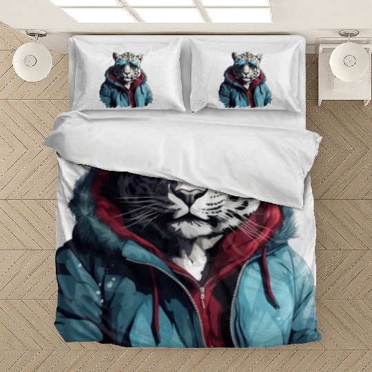 Street Style Snow Leopard | Leopard Lovers Bedding Sets