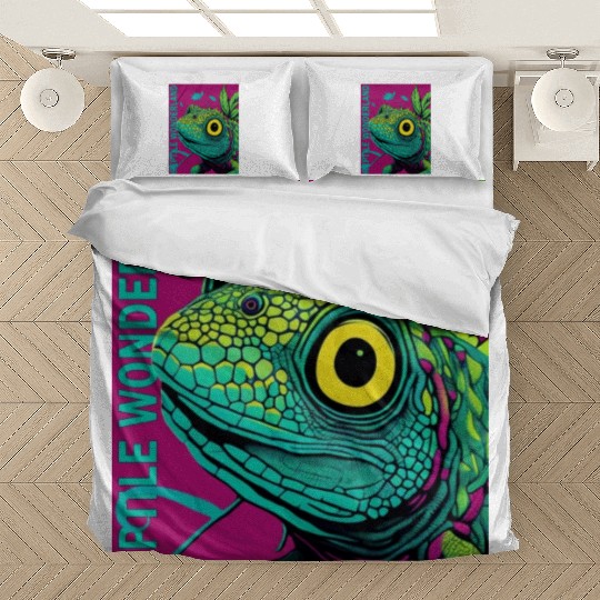 Psychedelic Reptile Wonderland Retro Designs 7 Bedding Sets