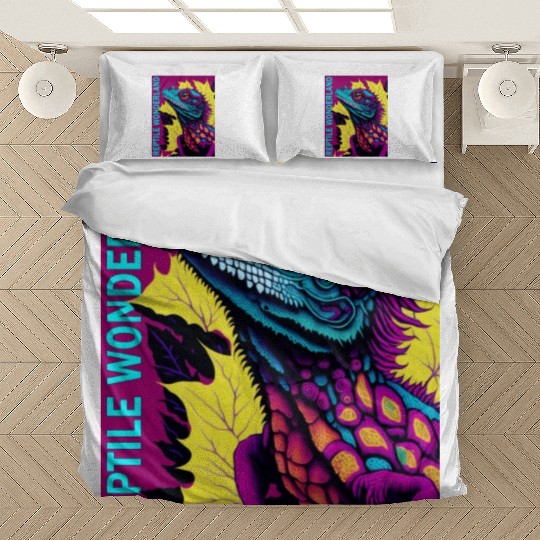 Psychedelic Reptile Wonderland Retro Designs 6 Bedding Sets