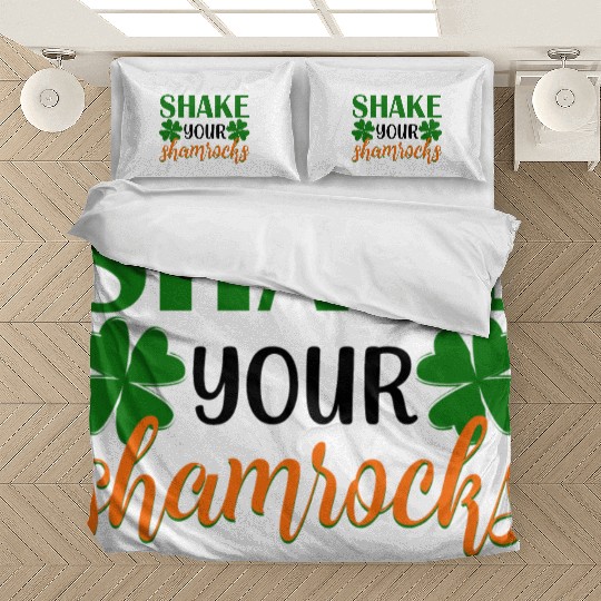 Shake Your Shamrocks Four Leaf Clover Irish Bedding Sets