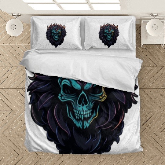 scary Skull lion Bedding Sets