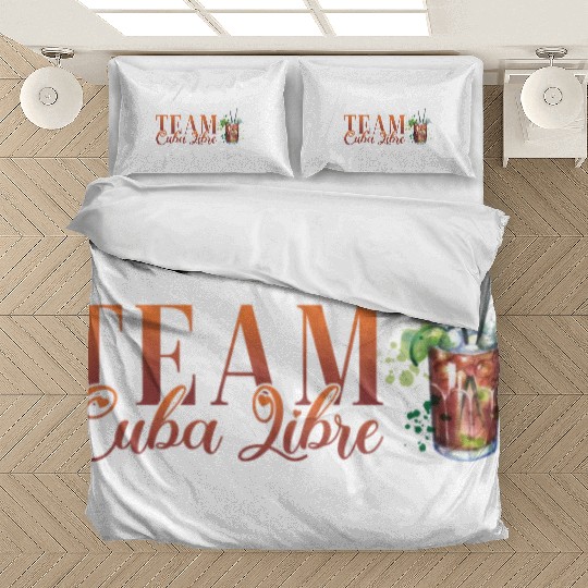 Team Cuba Libre Cocktail Bartender Bedding Sets