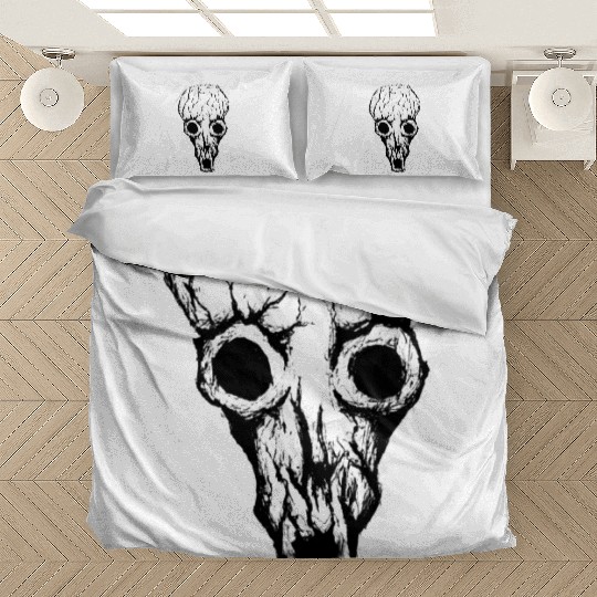 Dazzled Weirdo - Cutout Black - Drawing Style Bedding Sets