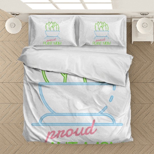 Proud Plant Mom Neon Style Bedding Sets