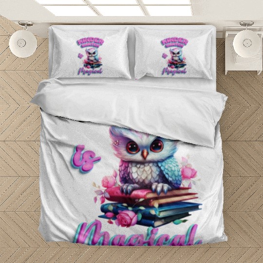 Enchanting Kindergarten Owl - Kindergarten is Magi Bedding Sets