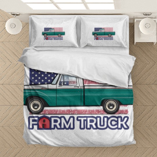 Green Farm Truck Bedding Sets