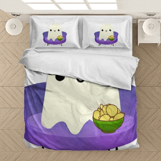 Couch Potato Ghost With Potato Chips Bedding Sets
