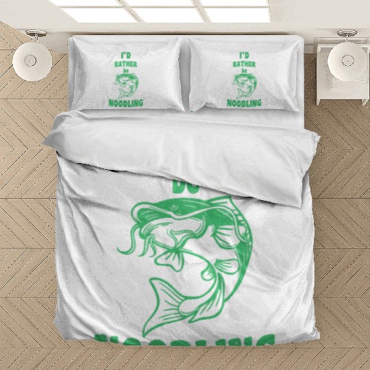 Catfish Angler I'd rather be Noodling Flathead Bedding Sets