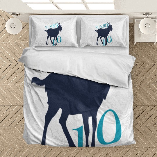 Number 10 Mesmerizing GOAT Tribute Bedding Sets
