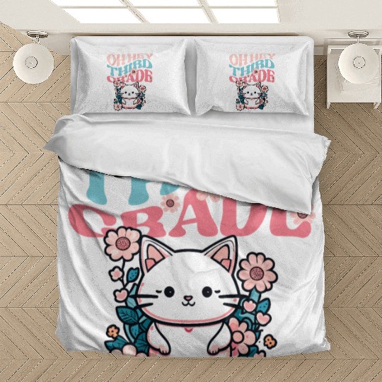 Back to school Oh-hey third grade 3rd-grade back Bedding Sets