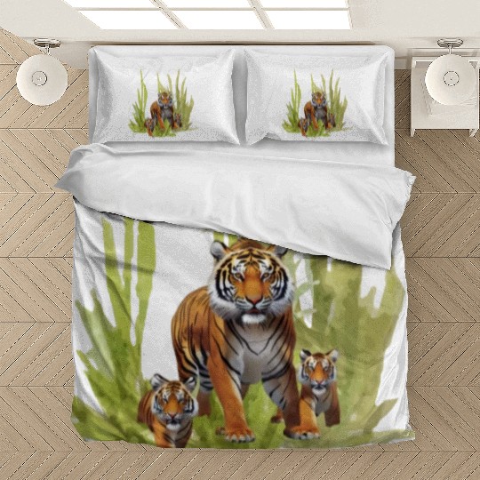 Wildlife Endangered Tiger Cubs Bedding Sets