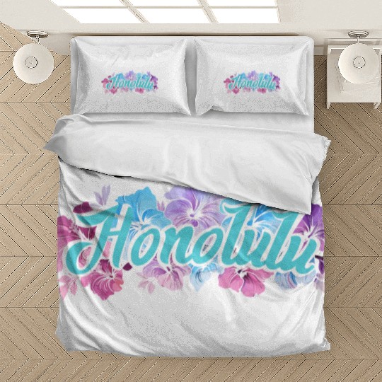 Honolulu Hawaii Hibiscus Bedding Sets