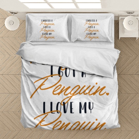 I Love My Penguin King Emperor Sea Bird Bedding Sets