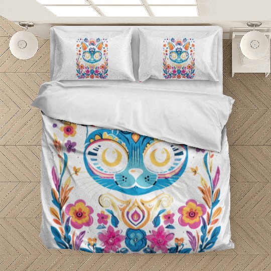 Dia De Los Muertos Sugar Skull Mexican Holiday Bedding Sets