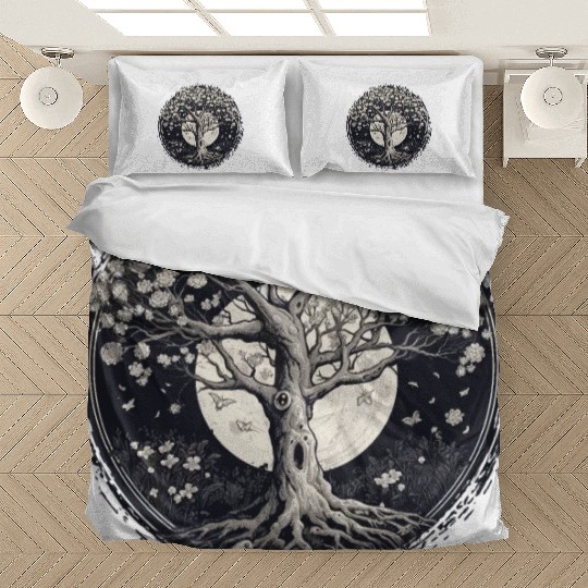 White Tree of Life Bedding Sets
