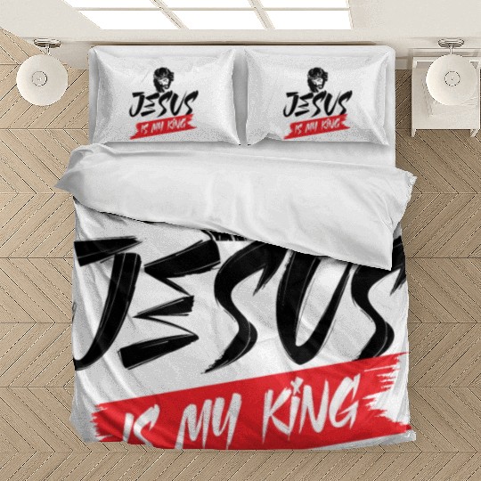 Jesus Is My King Love Jesus Christmas Christian Bedding Sets