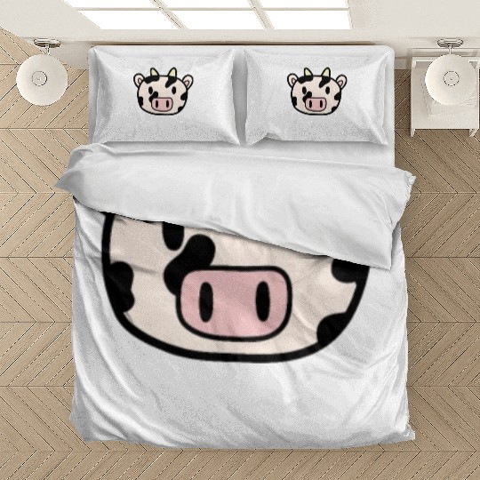 Cute Cow Moo Kawaii Farm Animal Farmer Bedding Sets
