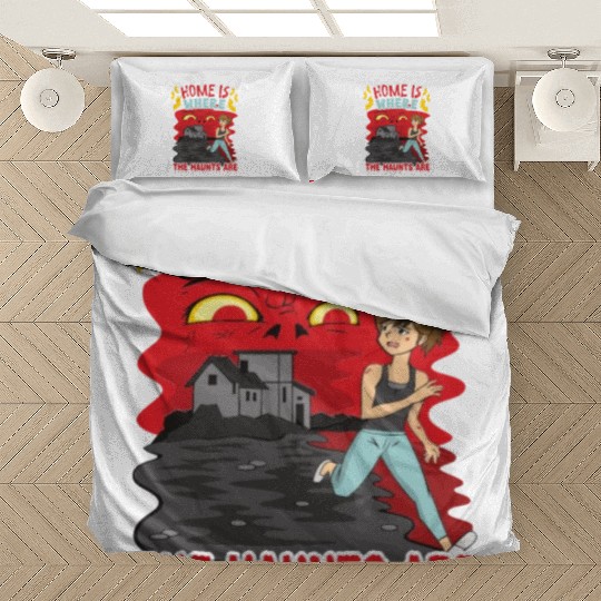Horror Paranormal Haunted House Spooky Halloween Bedding Sets